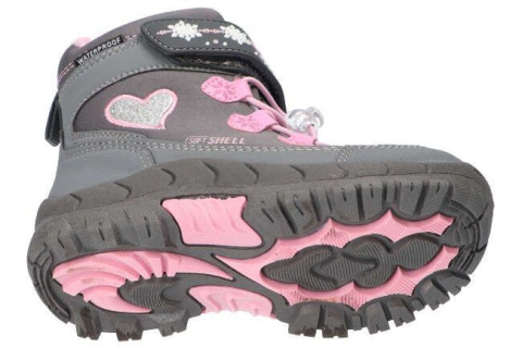 Śniegowce American Club Grey/Pink SOFTSHELL Śniegowce American Club Grey/Pink SOFTSHELL