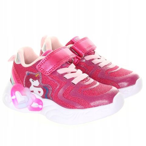 ADIDASY BUTY SPORTOWE ZE ŚWIECĄCĄ PODESZWĄ FUXIA ADIDASY BUTY SPORTOWE ZE ŚWIECĄCĄ PODESZWĄ FUXIA