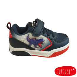 American Adidasy sportowe chłopięce ze świecącą podeszwą Navy/red 