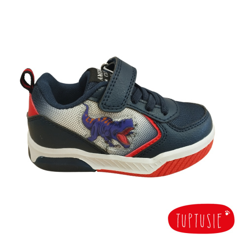 American Adidasy sportowe chłopięce ze świecącą podeszwą Navy/red American Adidasy sportowe chłopięce ze świecącą podeszwą Navy/red