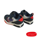 American Adidasy sportowe chłopięce ze świecącą podeszwą Navy/red 
