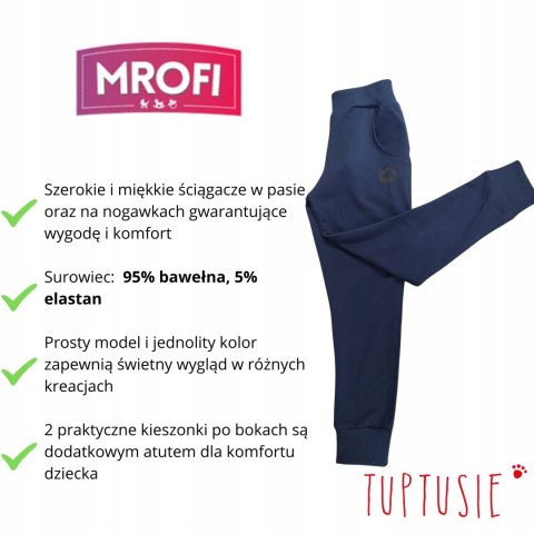 Spodnie dresowe chłopięce Mrofi sport granat Spodnie dresowe chłopięce Mrofi sport granat