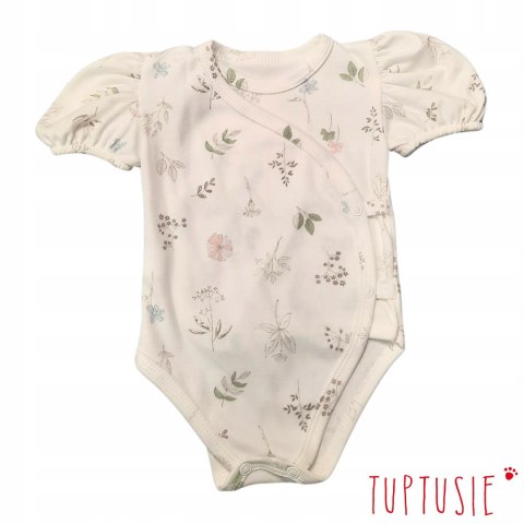 Body Mrofi dziewczęce ,,Koniczynka'' białe Bawełna bufy kr.rękaw r.56 Body Mrofi dziewczęce ,,Koniczynka'' białe Bawełna bufy kr.rękaw r.56