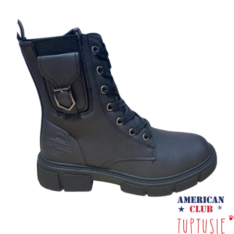 Glany dziewczęce American Club Black 95/24 Glany dziewczęce American Club Black 95/24