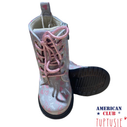Trapery ocieplane dziewczęce American Club Grey we wzory 148/24