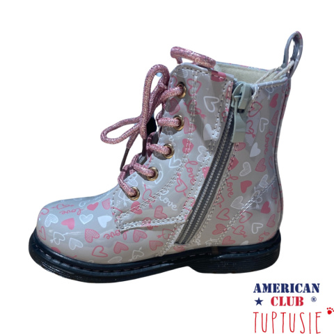 Trapery ocieplane dziewczęce American Club Grey we wzory 148/24 Trapery ocieplane dziewczęce American Club Grey we wzory 148/24