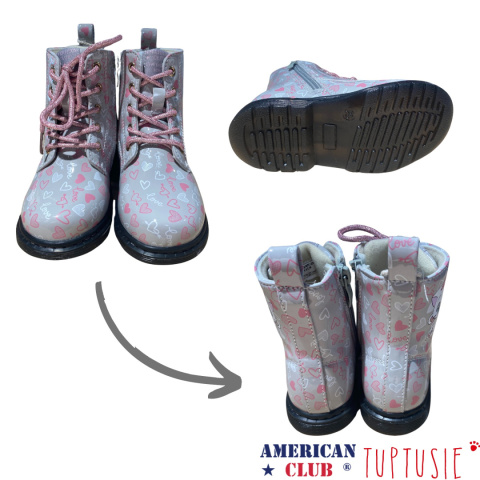 Trapery ocieplane dziewczęce American Club Grey we wzory 148/24 Trapery ocieplane dziewczęce American Club Grey we wzory 148/24