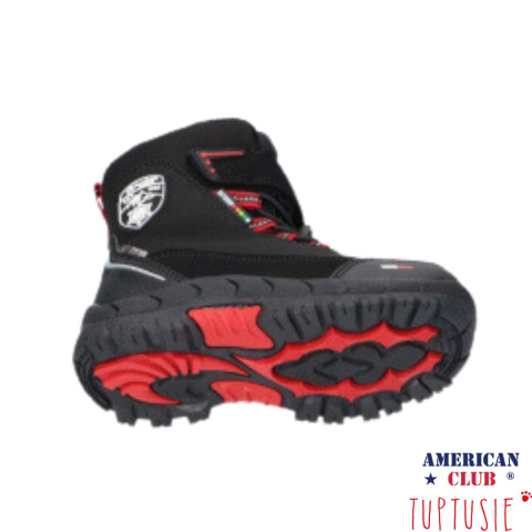 Śniegowce American Club Black/Red SOFTSHELL Śniegowce American Club Black/Red SOFTSHELL