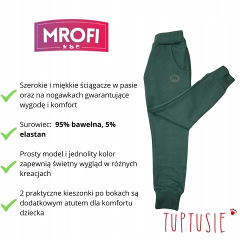 Spodnie dresowe chłopięce Mrofi sport zielony (forest) slim Spodnie dresowe chłopięce Mrofi sport zielony (forest) slim