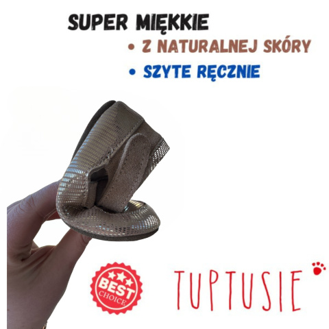 Kapcie OBEX złoty ISLA barefoot skóra naturalna antypoślizgowe Kapcie OBEX złoty ISLA barefoot skóra naturalna antypoślizgowe