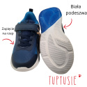 AMERICAN CLUB ADIDASY BUTY DZIECIĘCE NIEBIESKIE NA RZEP ŚWIECĄCA PODESZWA