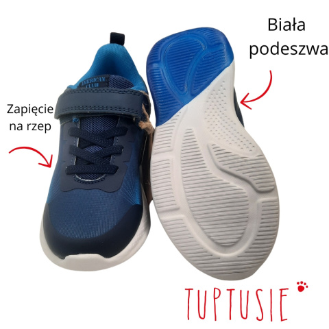 AMERICAN CLUB ADIDASY BUTY DZIECIĘCE NIEBIESKIE NA RZEP ŚWIECĄCA PODESZWA AMERICAN CLUB ADIDASY BUTY DZIECIĘCE NIEBIESKIE NA RZEP ŚWIECĄCA PODESZWA