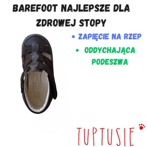 Kapcie OBEX brąz CHOCO barefoot skóra naturalna antypoślizgowe Kapcie OBEX brąz CHOCO barefoot skóra naturalna antypoślizgowe