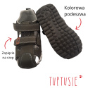 Sandałki chłopięce Befado wkładka skóra rzepy khaki