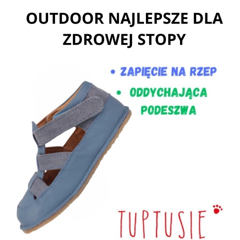 Kapcie sandałki OBEX LAMBI niebieskie - OUTDOOR skóra antypoślizgowe R. Kapcie sandałki OBEX LAMBI niebieskie - OUTDOOR skóra antypoślizgowe R.