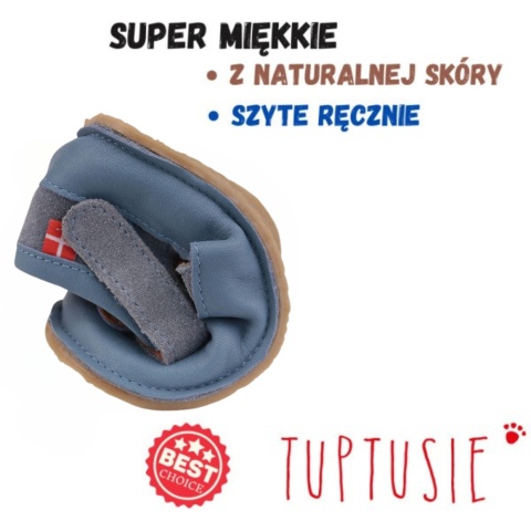 Kapcie sandałki OBEX LAMBI niebieskie - OUTDOOR skóra antypoślizgowe R. Kapcie sandałki OBEX LAMBI niebieskie - OUTDOOR skóra antypoślizgowe R.