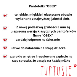 Kapcie sandałki OBEX NOEM beżowe - OUTDOOR skóra antypoślizgowe R.